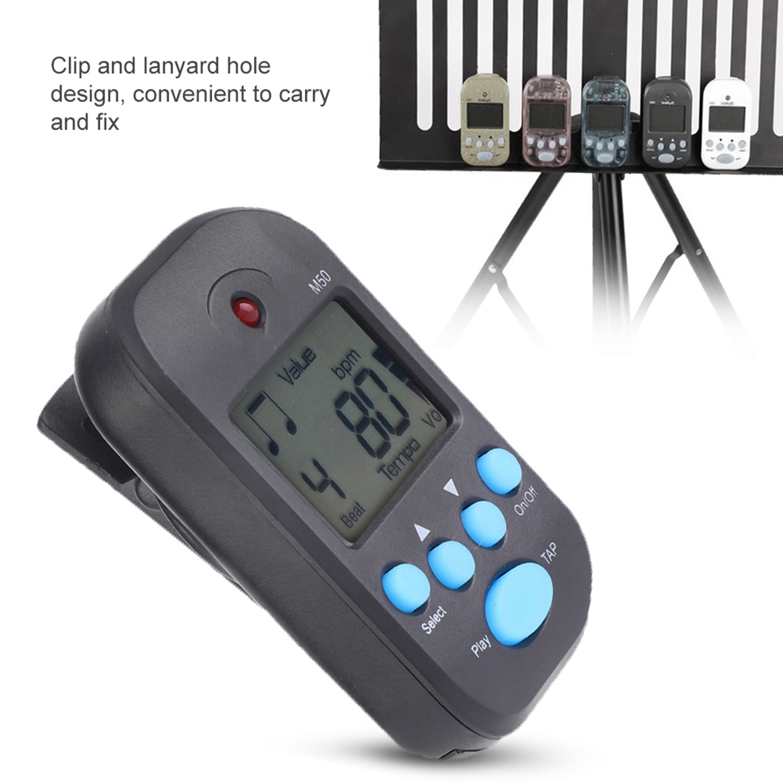 Violin Musical Instrument - MINI Metronome Professional Clip-On LCD Digital