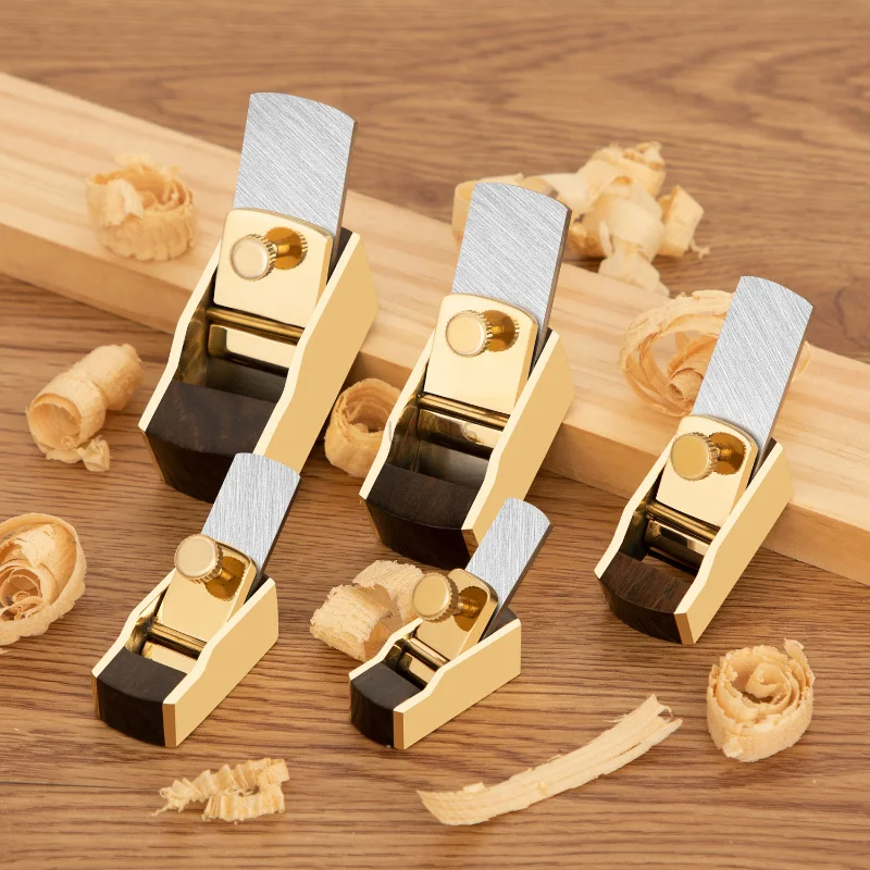 Musical Instrument Manufacturers - ส้นแบนไสไม้มะเกลือ/แผ่นทองเหลืองด้านล่างแบบนูนอุปกรณ์ทำแผงเครื่องดนตรีไวโอลินเครื่องไสไม้นิ้วหัวแม่มือแบบสั้นทำด้วยมือ