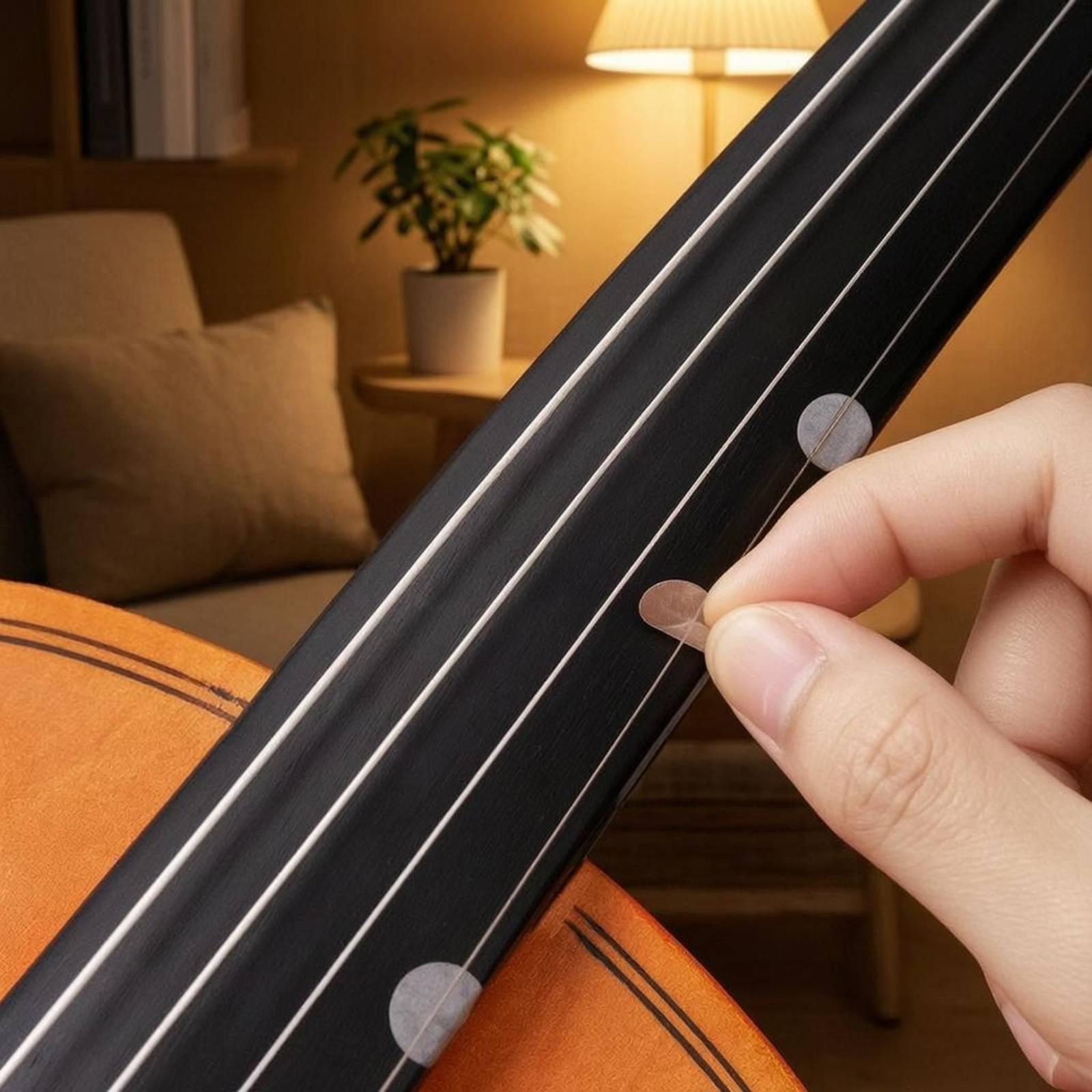 Musical Instrument Cello - เทปมาร์คตำแหน่งนิ้วสำหรับฝึกเรียนดนตรี เครื่องดนตรีสาย เช่น ไวโอลิน เชลโล อุปกรณ์เสริมสำหรับนักเรียน