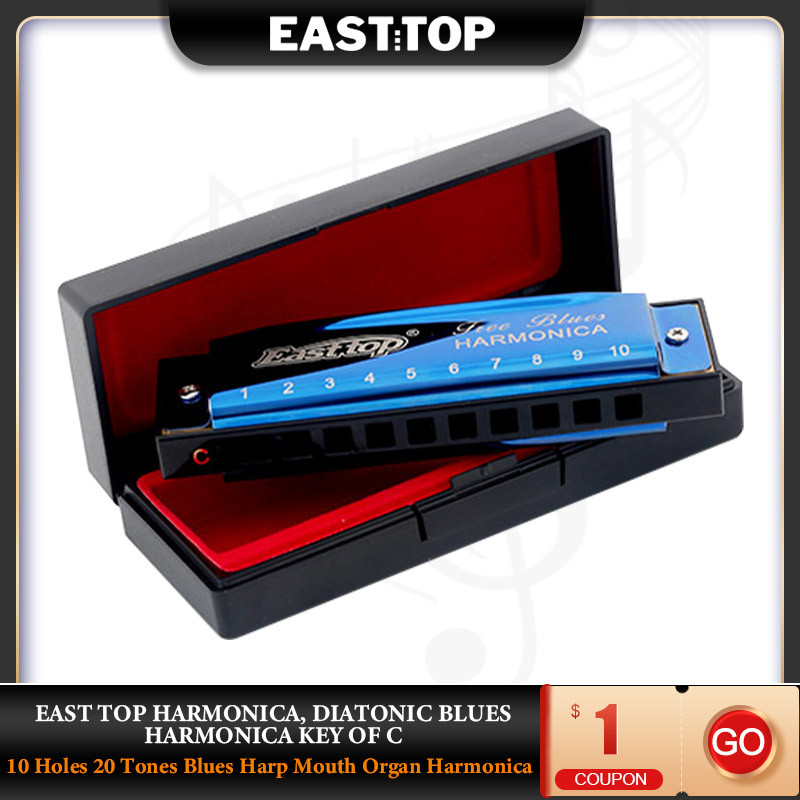 Musical Instruments Names - EASTTOP T003 Diatonic Blues Harmonica คีย์