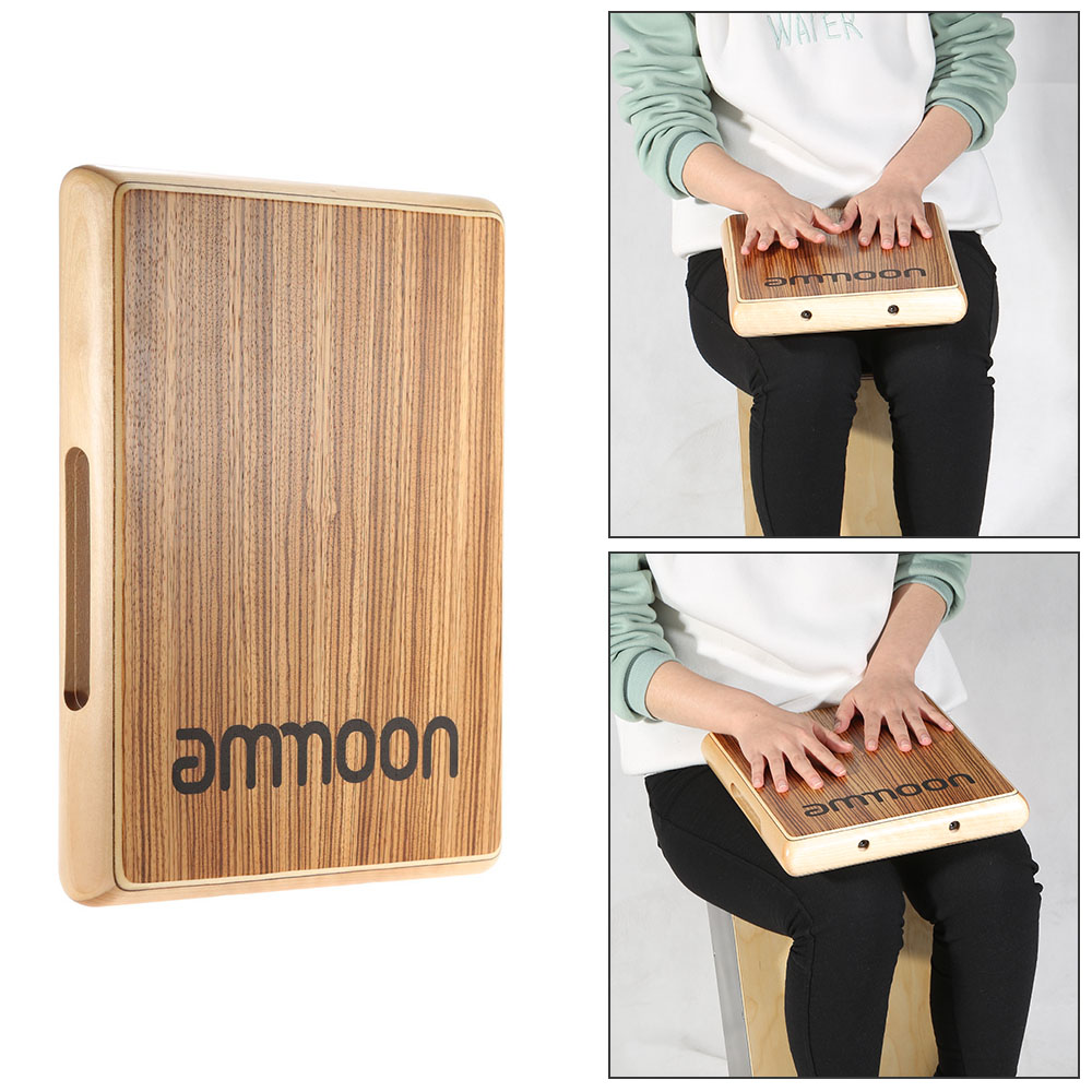 Cajon Box Drum - กลองคาฮองแบบพกพา ขนาดกะทัดรัด 31.5 * 24.5 *