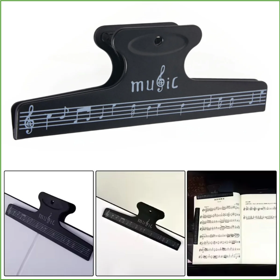 Musical Instrument Veena - คลิปหนีบแผ่นโน้ตเพลง คลิปหนีบหน้าหนังสือ คลิปหนีบโน้ตเพลง คลิปยึดแผ่นโน้ต สำหรับกีตาร์ ไวโอลิน