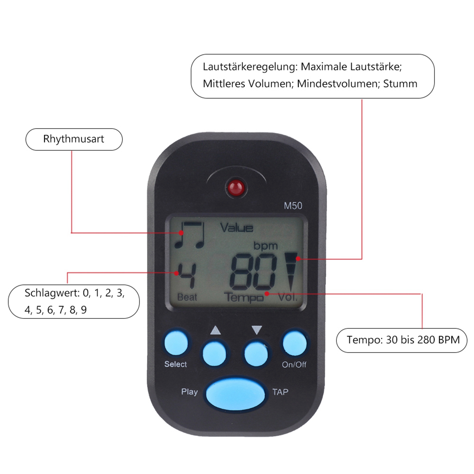 MINI Metronome Professional Cl - Violin Musical Instrument บทวิจารณ์และราคา