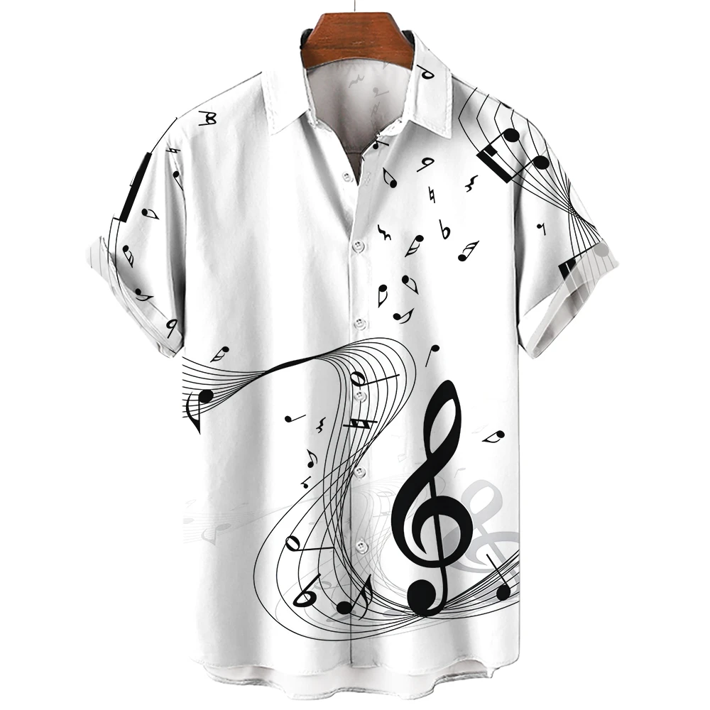 เสื้อเชิ้ตผู้ชายใหม่ 2026 แฟชั - Musical Instrument Symbols บทวิจารณ์และราคา