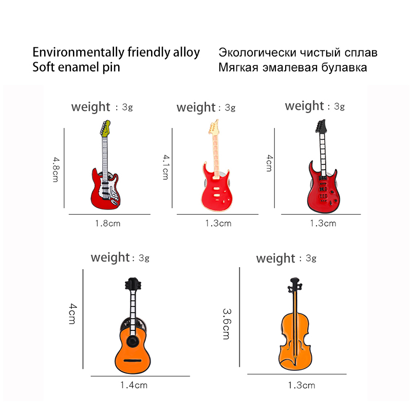 Pins Custom กีตาร์เบสเข็มกลัดเ - Musical Instrument Symbols บทวิจารณ์และราคา