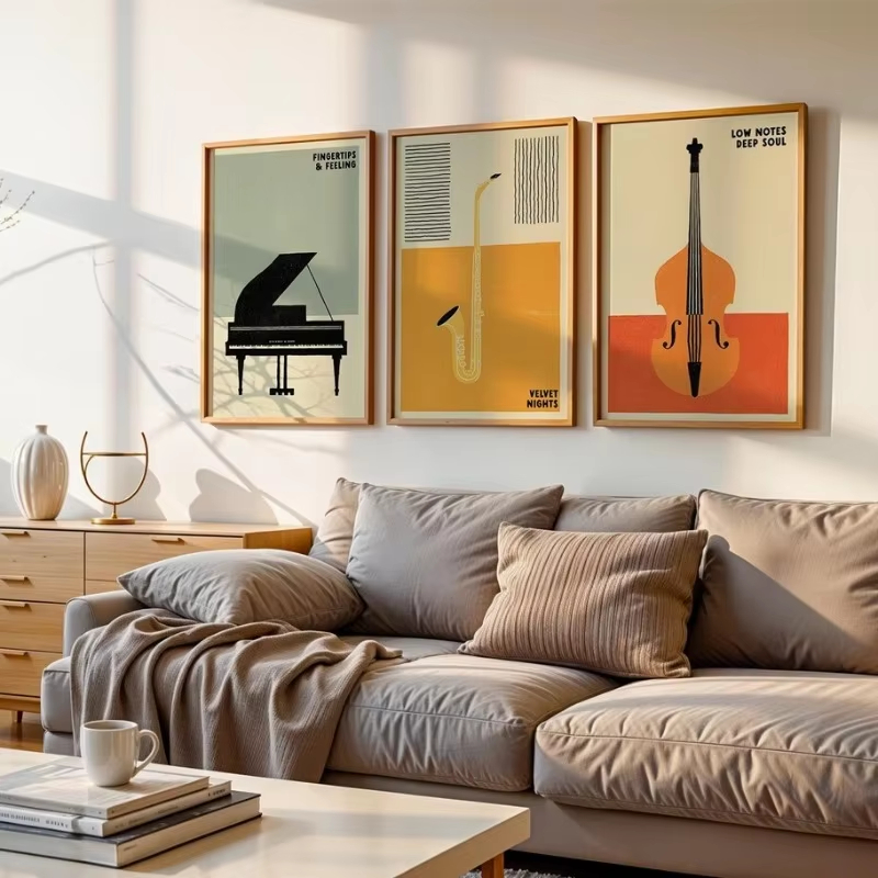 โปสเตอร์เครื่องดนตรีป๊อปยุคกลา - Musical Instrument Manufacturers บทวิจารณ์และราคา