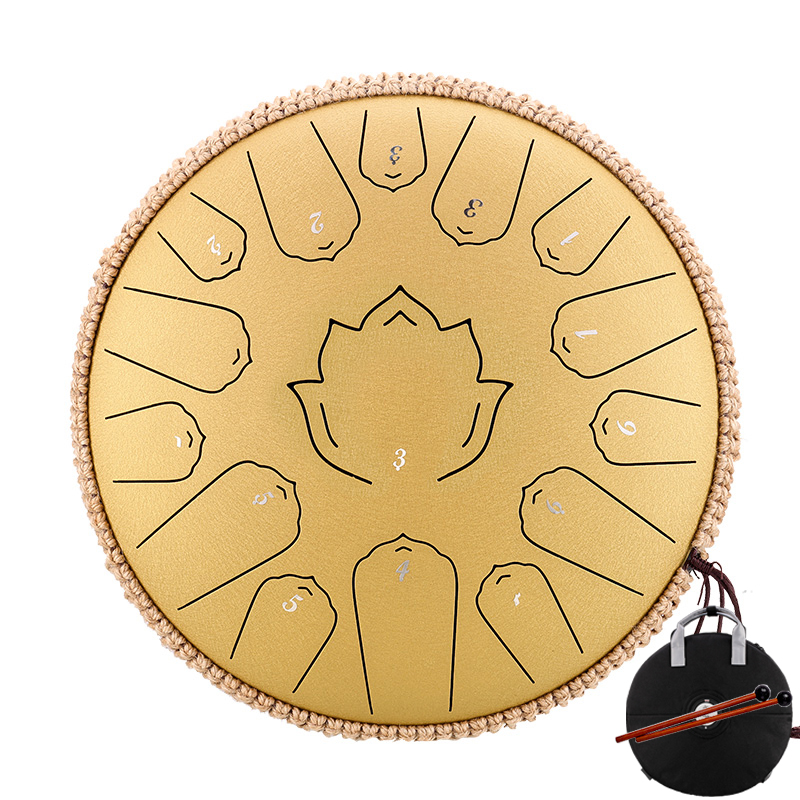 Hluru กลองกลูโคโฟนลิ้นกลองเหล็ - Musical Instrument Handpan บทวิจารณ์และราคา