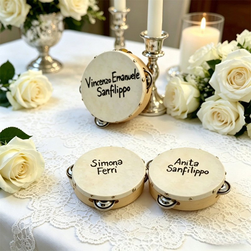 3/5 ชิ้น ﻿   กลองแทมบูรีนงานแต - Musical Instruments Names บทวิจารณ์และราคา