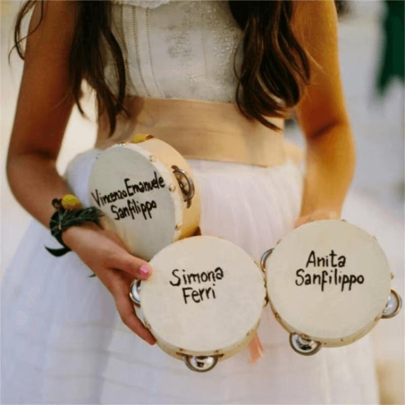 3/5 ชิ้น ﻿   กลองแทมบูรีนงานแต - Musical Instruments Names บทวิจารณ์และราคา
