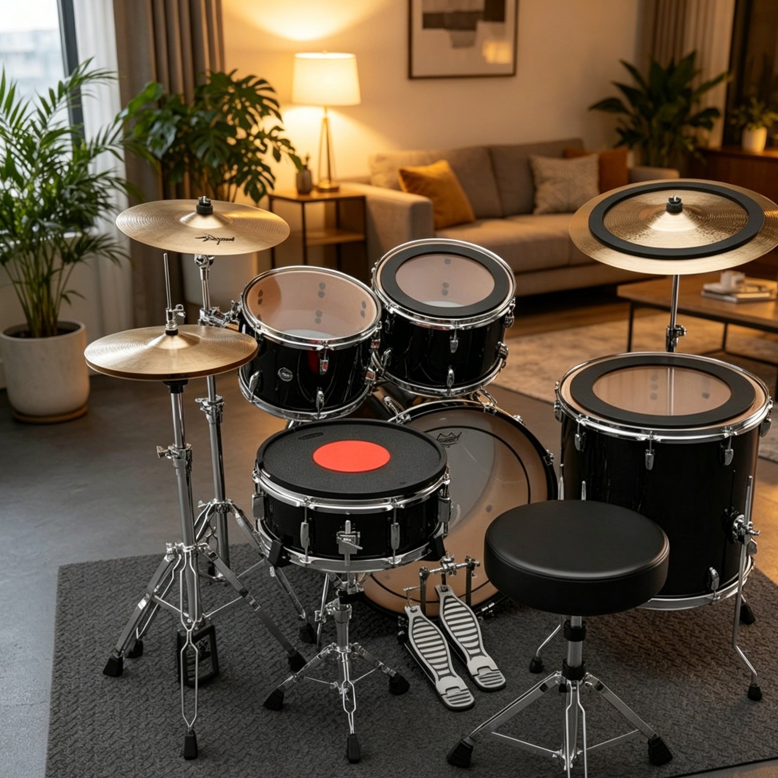 แผ่นยางปิดกลองและฉาบ ลดเสียงรบ - Musical Instrument Drum บทวิจารณ์และราคา