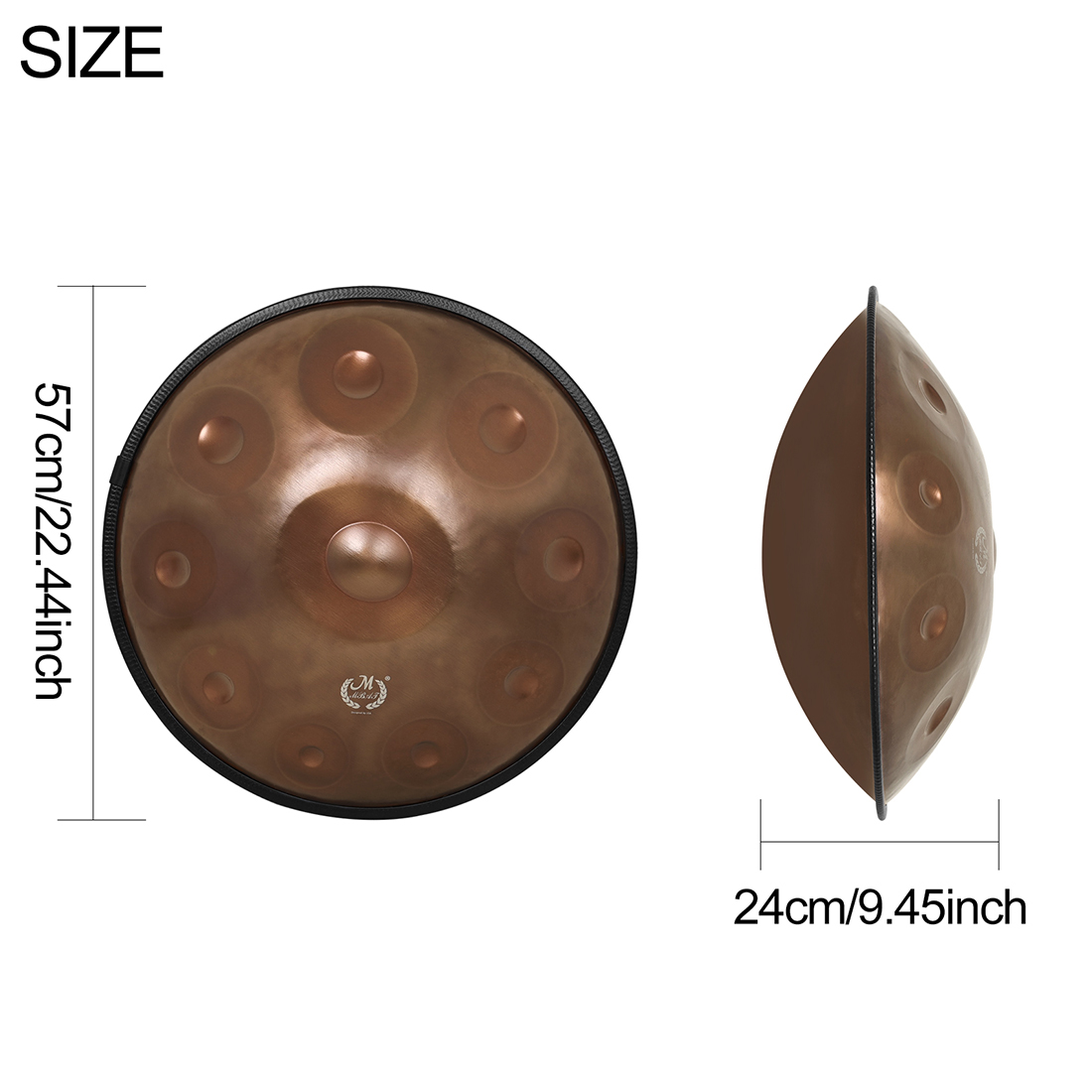 กลองแฮนด์แพน M MBAT 22 นิ้ว คี - Musical Instrument Handpan บทวิจารณ์และราคา
