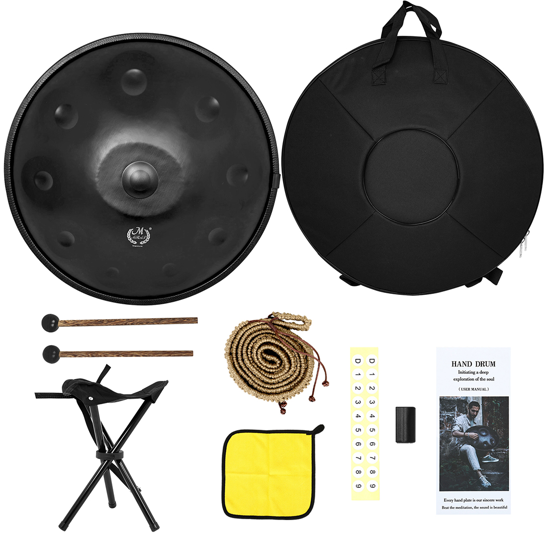 กลองแฮนด์แพน M MBAT 22 นิ้ว คี - Musical Instrument Handpan บทวิจารณ์และราคา