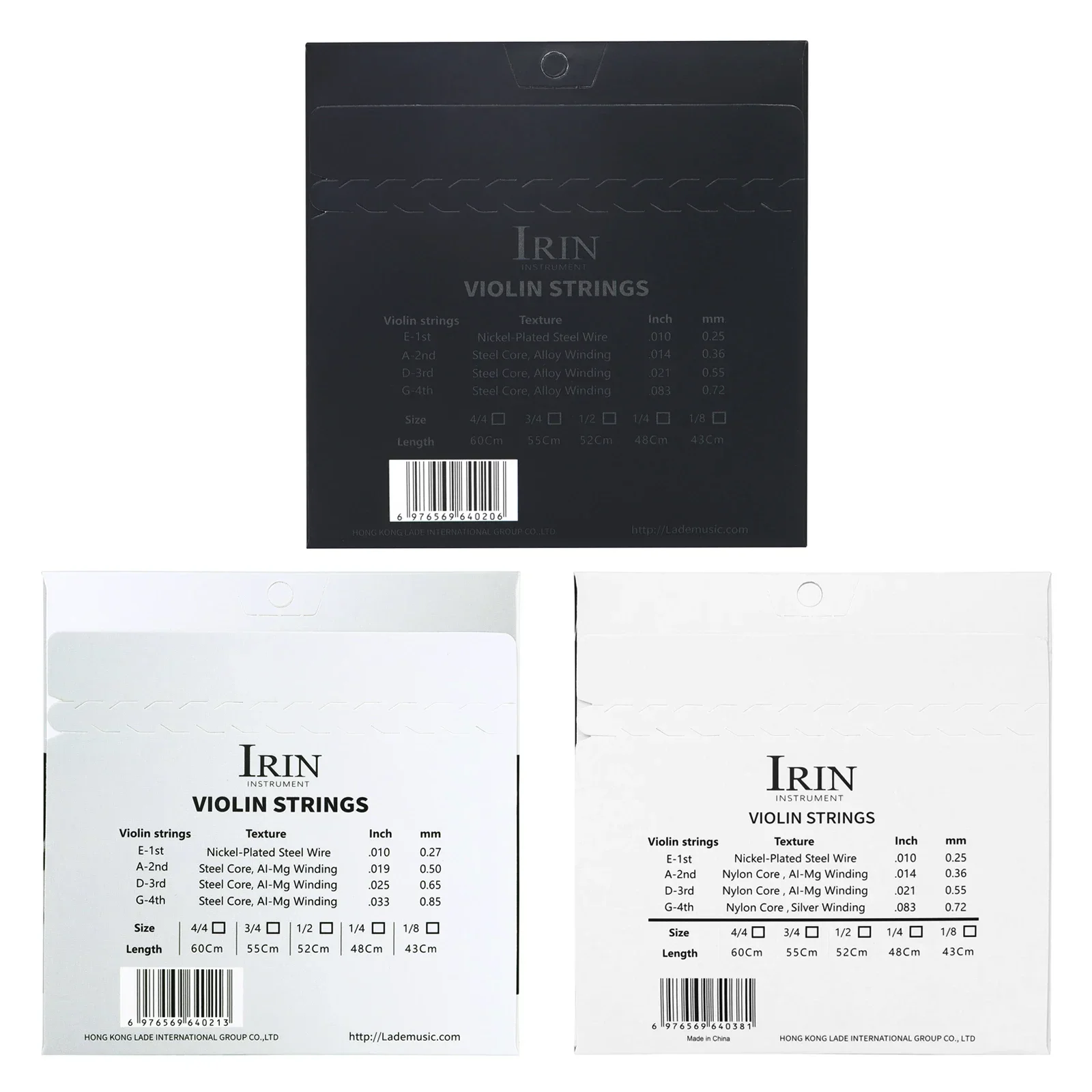 สายไวโอลิน IRIN ระดับมืออาชีพ  - Violin Musical Instrument บทวิจารณ์และราคา