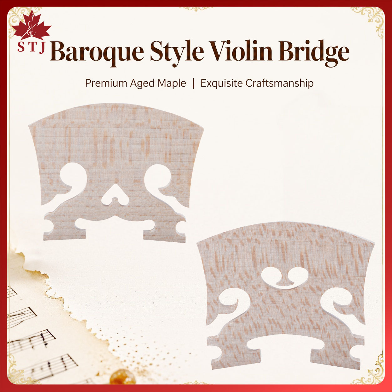 สะพานไวโอลิน 4 ชิ้น ขนาด 4/4 ส - Musical Instrument Cello บทวิจารณ์และราคา
