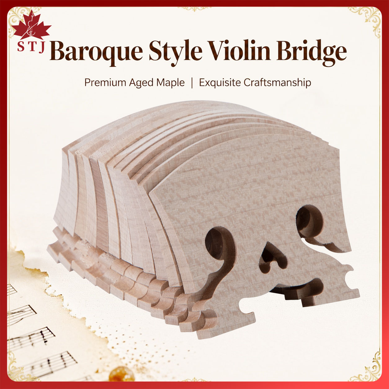 สะพานไวโอลิน 4 ชิ้น ขนาด 4/4 ส - Musical Instrument Cello บทวิจารณ์และราคา