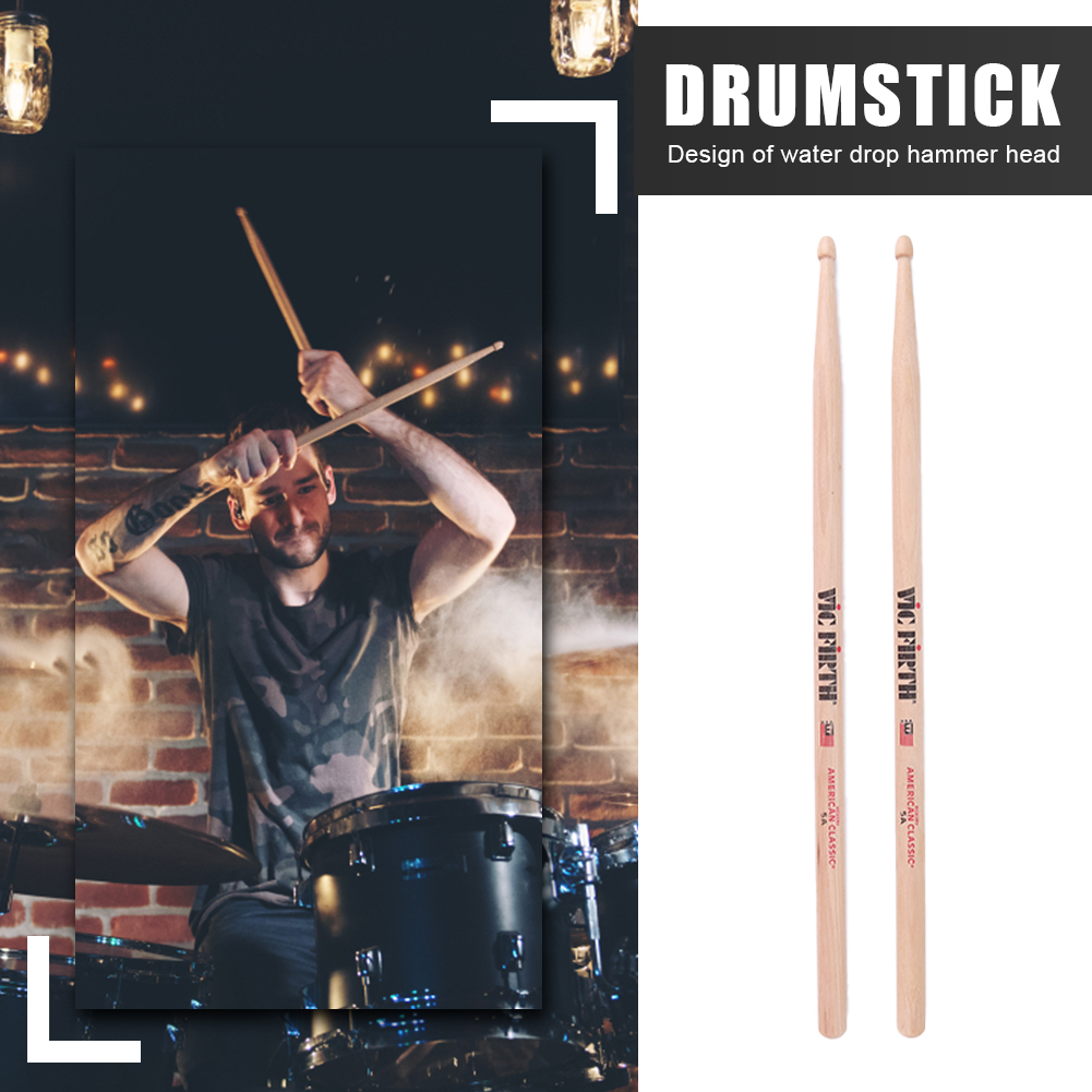 1-5 คู่ Drumsticks 5A/7A Hicko - Musical Instrument Handpan บทวิจารณ์และราคา