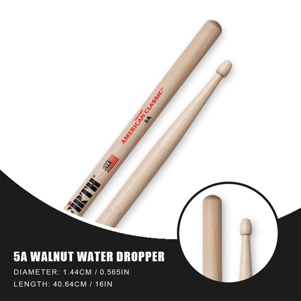 1-5 คู่ Drumsticks 5A/7A Hicko - Musical Instrument Handpan บทวิจารณ์และราคา