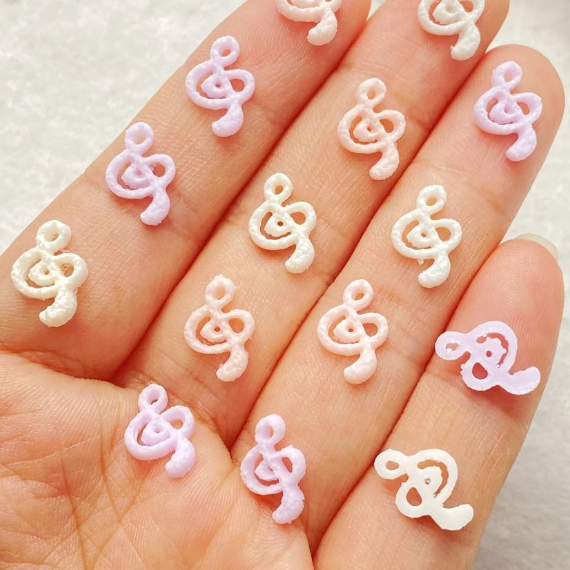 เรซิ่นผสมลายสัญลักษณ์ดนตรีสีชม - Musical Instrument Symbols บทวิจารณ์และราคา