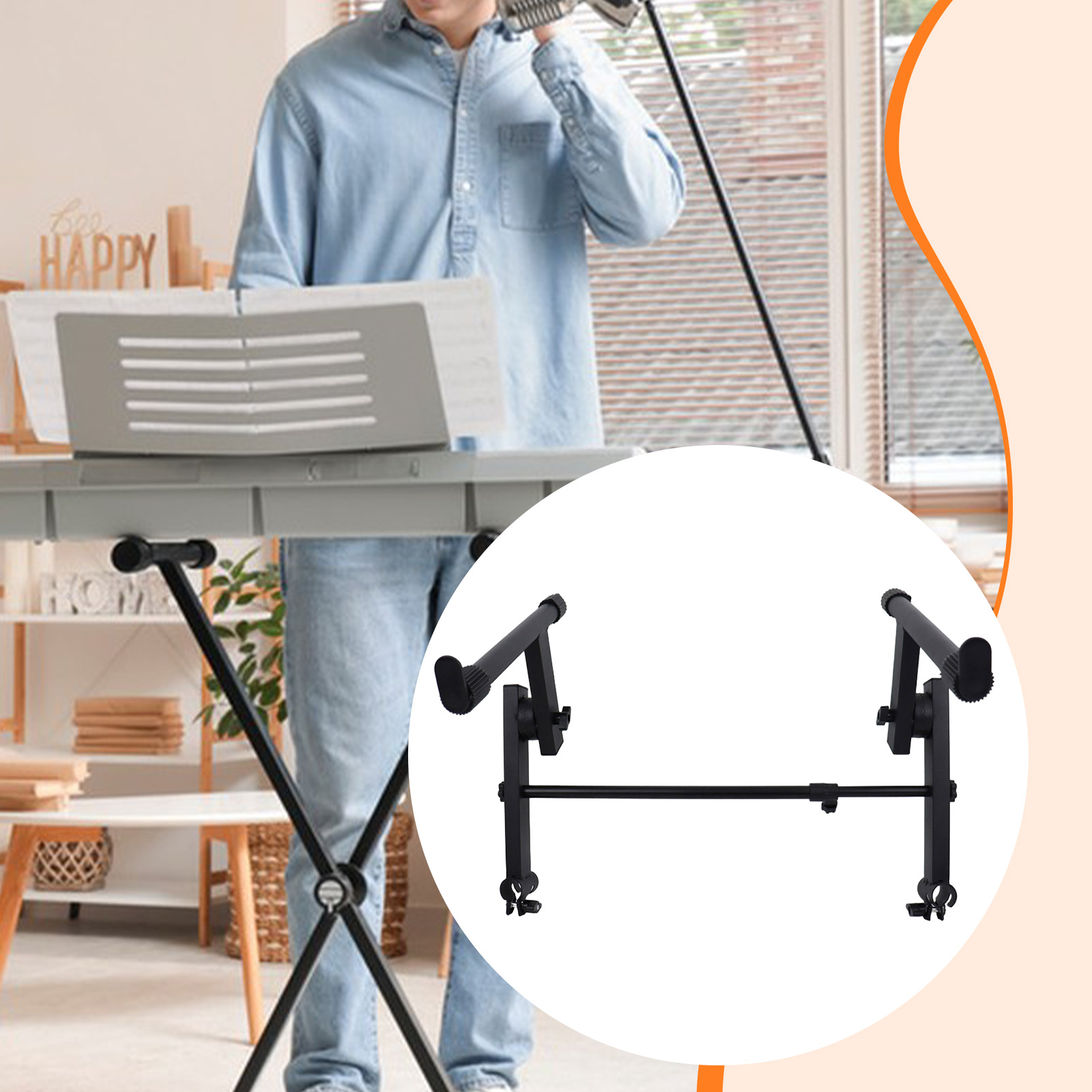 ชั้นวางเปียโนไฟฟ้าแบบโลหะ 2 ชั - Musical Instruments Names บทวิจารณ์และราคา