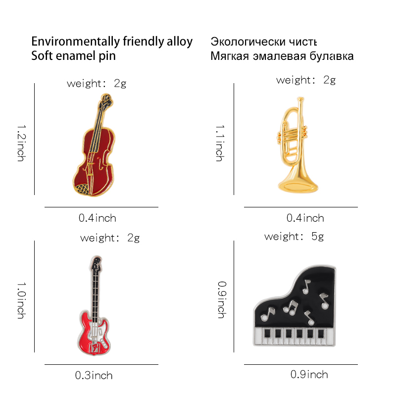 เข็มกลัดเคลือบรูปเปียโนไวโอลิน - Musical Instrument Veena บทวิจารณ์และราคา