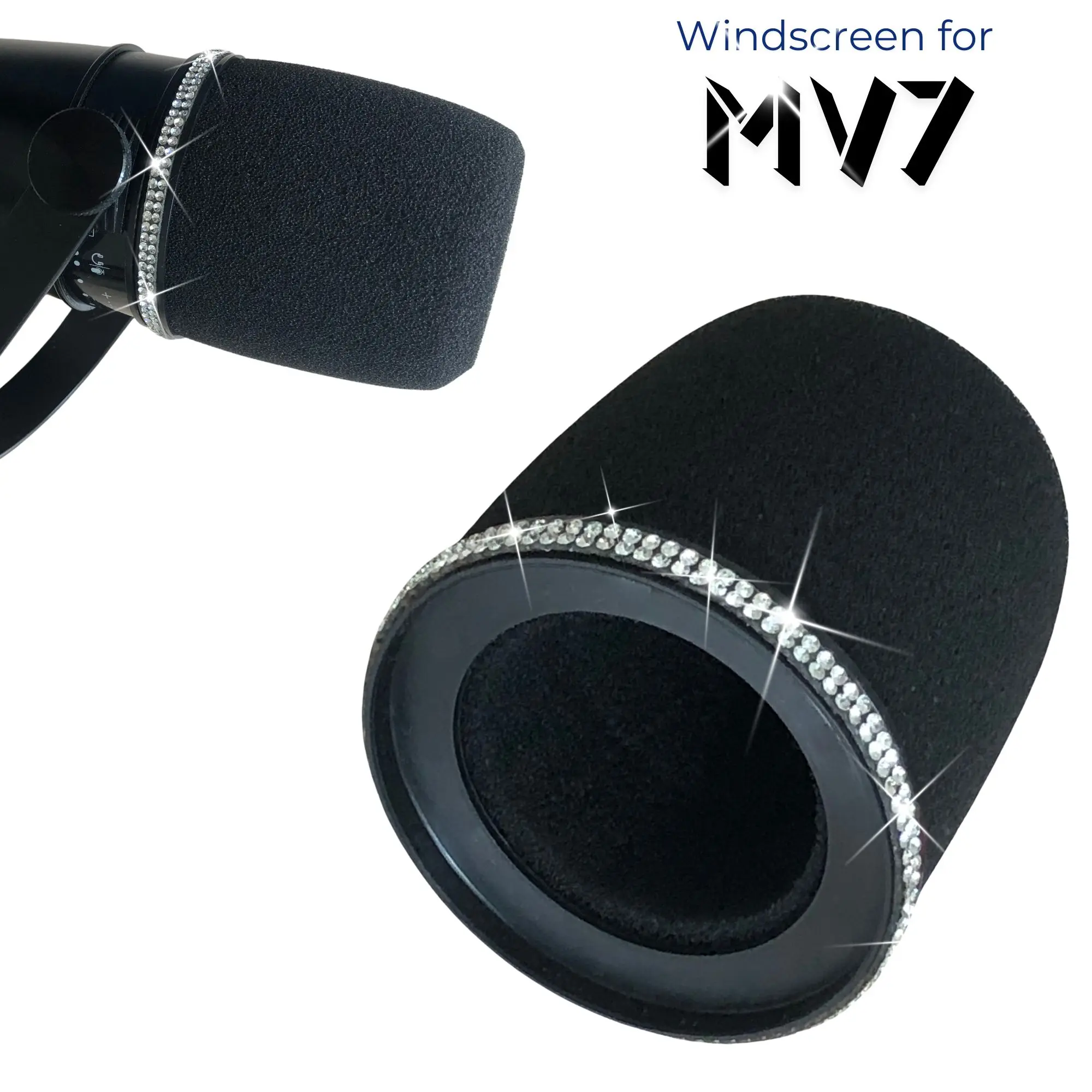 ฟองน้ำกรองเสียง Sparkly MV7 สำ - Shure Mic Mv7 บทวิจารณ์และราคา